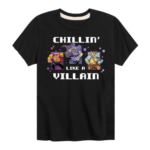 Teenage Muntant Ninja Turtles - Chillin Like A Villain - Toddler And Youth Short Sleeve Graphic T-Shirt