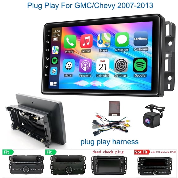 Ios CarPlay Car Radio Stereo GPS For Chevrolet GMC Chevy 2007-2013 Android 15