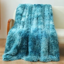Wuztai Multicolor Velvet Throw Blanket, Plush Flannel Blanket for Sofa Couch, Warm Lightweight Blanket for Home