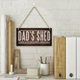 thumbnail image 2 of Wooden Sign For Front Door Dad'S Shed Where Stuff Gets Fixed Eventually Home Decorative Printed Wood Wall Art Sign Yard Garden Porch Decor Sign Farmhouse Front Door Decor Sign 12X6 Inch, 2 of 6