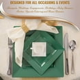 thumbnail image 5 of Smarty Hunter Green Square Plastic Plates Wedding Value Set (120 Guests), 5 of 5