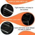 thumbnail image 4 of Uxcell Acrylic Box with Lid, Clear Acrylic Display Boxes Plastic Square Cube Containers Storage Organizer 1.77"x1.77"x1.77", 4 of 7