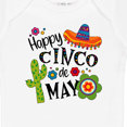 thumbnail image 4 of Inktastic Happy Cinco De Mayo- Sombrero, Cactus, Flowers Boys or Girls Baby Bodysuit, 4 of 5