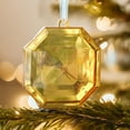 thumbnail image 5 of Tozuoyouz Christmas Crystal Jewel Ornaments - Acrylic Rectangle Jewel Hanging Decorations For Christmas Tree - Glitter Ornaments For Xmas, Wedding & Holiday Party Decor Gold Octagon, 5 of 6