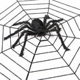 thumbnail image 2 of Telaraña de Halloween, accesorios de decoración para fiesta, telaraña, habitación secreta, araña de peluche de imitación complicada, 2 of 2