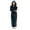 Navy Blue, variant on Women Fleece Hooded Bathrobe Soft Plush Full Length Long Spa Robe