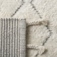 thumbnail image 6 of SAFAVIEH Casablanca Vasil Diamond Wool Runner Rug, Ivory, 2'3" x 8', 6 of 7