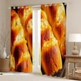 thumbnail image 2 of Garlic Bread Curtains & Drapes Adults,Realistic Food Themed Curtains 30%-50% Blackout Kawaii Room Decor,Cute Toast Bread Curtains Funny Birthday Gifts Window Curtain, 2 of 6