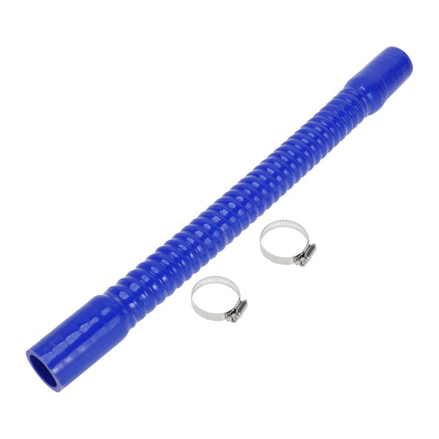 Ofertas Únicas 1 Juego de Manguera de Silicona Azul de 32mm 1.26" ID 500mm 19.69" Longitud 0° con Abrazaderas Manguera de Refrigerante Universal
