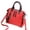 Red, variant on Stylago Womens Retro Leather Handbag with Tassel Pendant Top Handle Satchel Multiple Compartments Crossbody Purses Zipper Tote Black