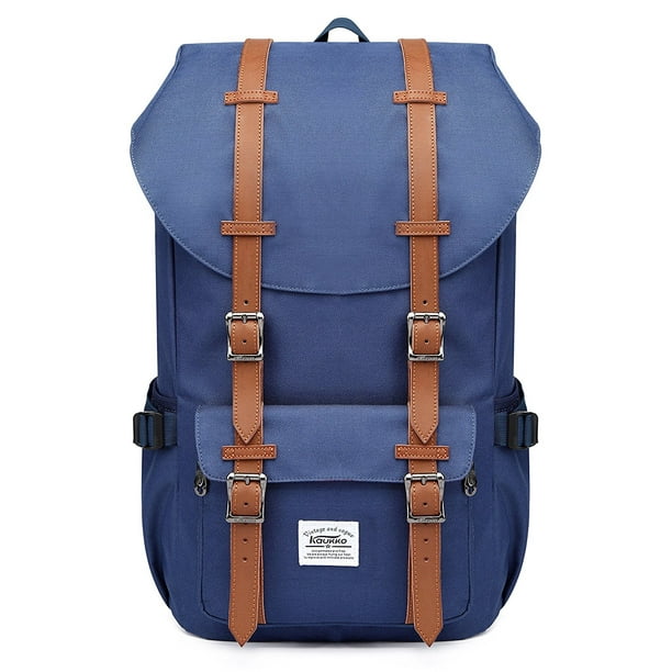 KAUKKO School Travel mochila para universidad flexible con portátil para 15",22L(Nylon/Azul) KAUKKO EP5
