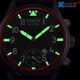 thumbnail image 5 of Reloj de cuarzo para hombre, relojes para hombre, reloj de cuarzo militar para hombre, reloj de pulsera deportivo luminoso con fecha negra., 5 of 5