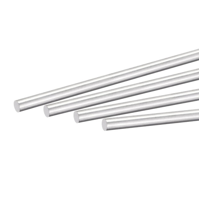 Unique Bargains Aluminum Solid Round Rod 5mm Diameter 300mmLength Lathe Bar Stock 4pack