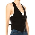 thumbnail image 7 of Women's Casual Solid Racerback Vest Button Down Closure, 7 of 7