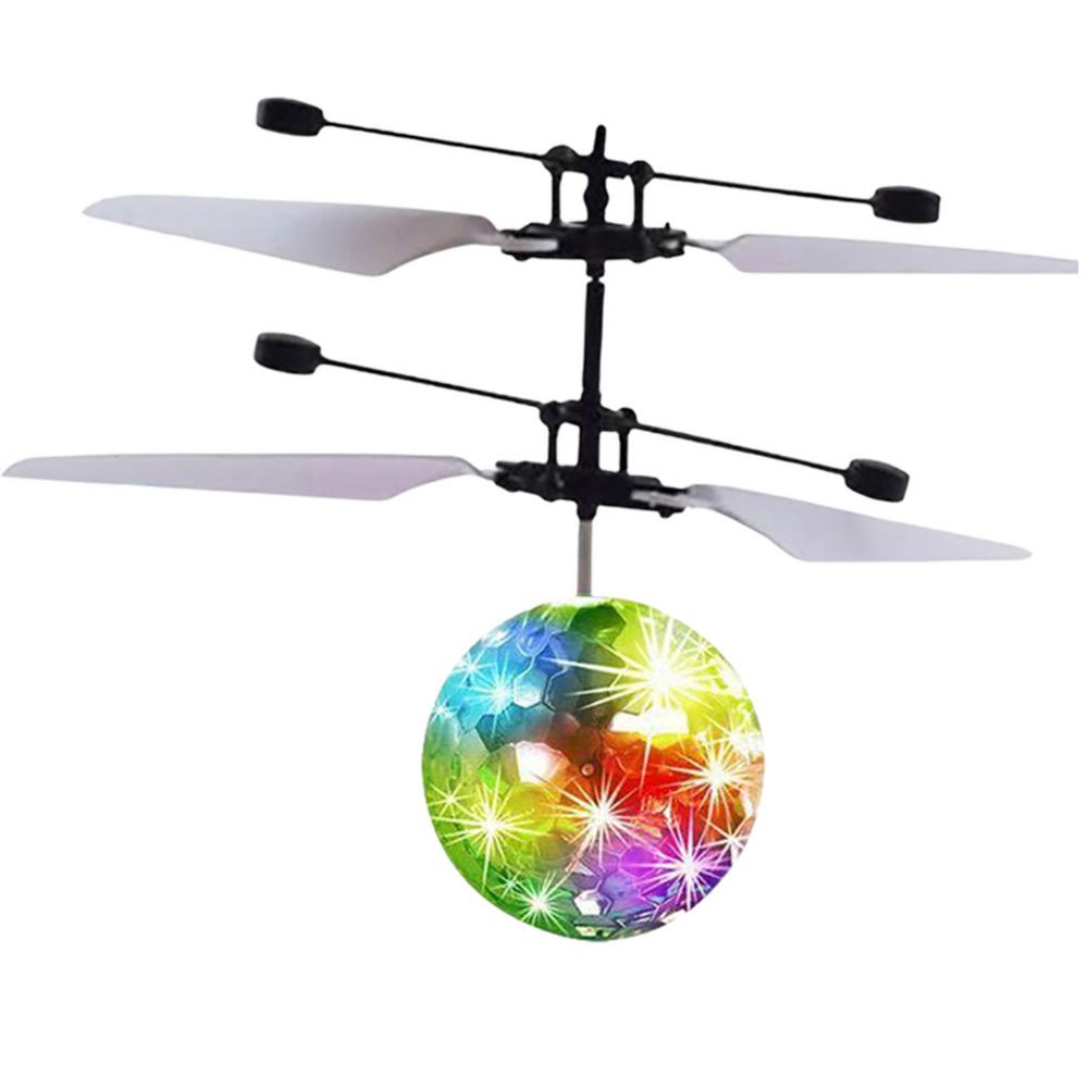 Mini Flying Ball Toys Hand Controlled Drone Hover Flying Spinner with