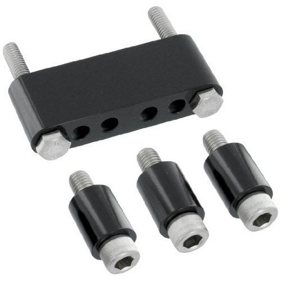 Pingel 1.25 in. Black Front Floorboard Extensions for Harley Davidson 1993-