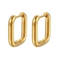 thumbnail image 3 of LYMAYTER Boucles d'Oreilles pour Femmes 1 Paire - Acier Géométrique, Multi - Formes, 3 of 7
