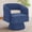 blue, variant on Beige Swivel Accent Chair, Modern Linen Upholstered Barrel Chair with Open Back, Comfy 360 °   Swivel Armchair for Living Room Bedroom