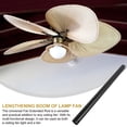thumbnail image 3 of Milisten Ceiling Fan Replacement Parts 1Set 40Cm Length 2.5Cm Diameter in Black, 3 of 7