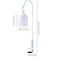 thumbnail image 4 of Aodebiao Lanterne de Camping Rechargeable USB avec Support, Lampe de Travail LED Portable à 5 Vitesses à Intensité Réglable pour Garage, Marché Nocturne, Patio, Éclairage Doux à 360°, Puce Intelligente, Pince de Suspension Incluse, 4 of 8
