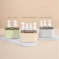 thumbnail image 3 of Mini Shampoo Dispenser Portable Travel Bottle Set, Mini Dispenser Portable Travel Set, Leak Proof Pump Bottles Containers Travel Size, Reusable Travel Bottles for Toiletries (Green, 3 in 1), 3 of 7