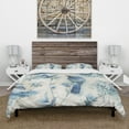 thumbnail image 2 of Designart 'Indigold Bird Cottage Family I' Cottage Duvet Cover Set, 2 of 4