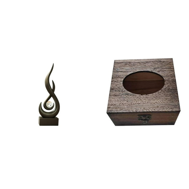 Escultura abstracta de fuego,Estatua de arte abstracto,adorno para decoración del hogar,Escultura de fuego moderna,coleccionable,regalo,Estuche de pañuelos de escritorio,Caja de pañuelos