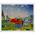 thumbnail image 2 of La Pastiche Claude Monet 'Red Boats at Argenteuil' Hand Painted Oil Reproduction, 2 of 5