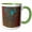 Green/White, variant on 3drose, Rusty Patterns on Old Truck, B.c., Canada, 11oz Two-tone Green Mug