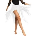 thumbnail image 5 of Aislor Women's Asymmetrical Chiffon Handkerchief Ballet Lyrical High Low Dance Skate Tutu Skirt, 5 of 7