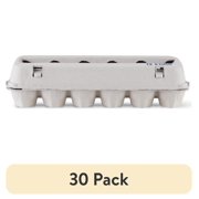 (30 pack) Vibrant Life Egg Cartons, Natural Pulp Paper Material, Holds 12 Eggs