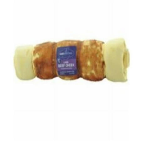 UPC: 0840139122927 | Barkworthies 20512292 Grain Free Beef Cheek Wrapped Chicken Treat for Dogs  Medium