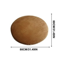 Tainini 31x31InchRound Rug ,Ultra-Soft Modern Circle Area Rug Fluffy Shag Circular Rug for Nursery Room, Non-Slip Home Carpet