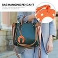 thumbnail image 2 of SEWCHICS Horseshoe Pendant Purse Charm Decoration PU U Shaped 1 Pack Ideal for Graduation, 2 of 8