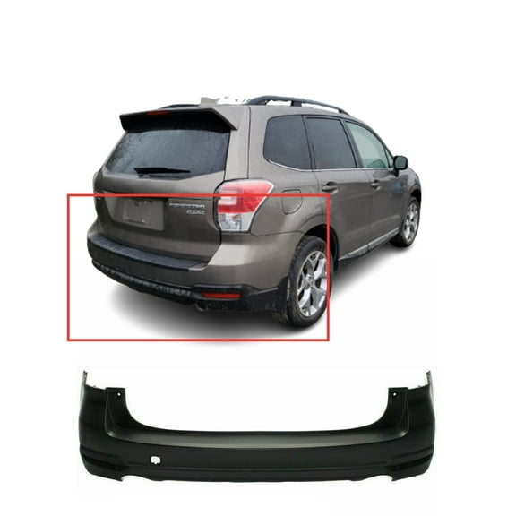 DCP Rear Bumper Cover for 2014-2018 Subaru Forester 2.0XT 2.5i 57794SG000 SU1100172