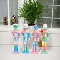 thumbnail image 2 of 4Pcs Christmas Nutcracker Ornaments Decorative Cartoon Nutcracker Figures Puppet S, 2 of 9