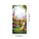 thumbnail image 3 of Cortina de puerta de Pascua de poliéster de 35 x 72 pulgadas, decoración de puerta y pared para Pascua, festival, fiesta, Pascua, otoño, decoración del hogar, adornos de Pascua, 3 of 6