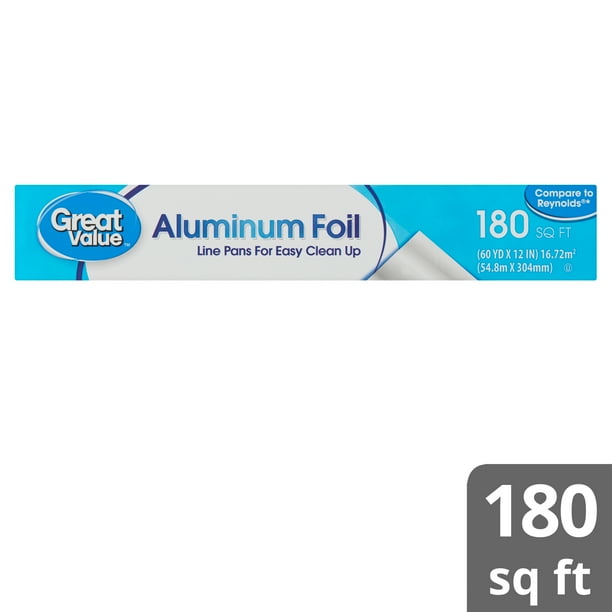Great Value 180 sq ft Aluminum Foil - Walmart Business Supplies