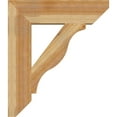 thumbnail image 3 of Ekena Millwork 6"W x 26"D x 30"H Funston Slat Rough Sawn Bracket, Western Red Cedar, 3 of 4