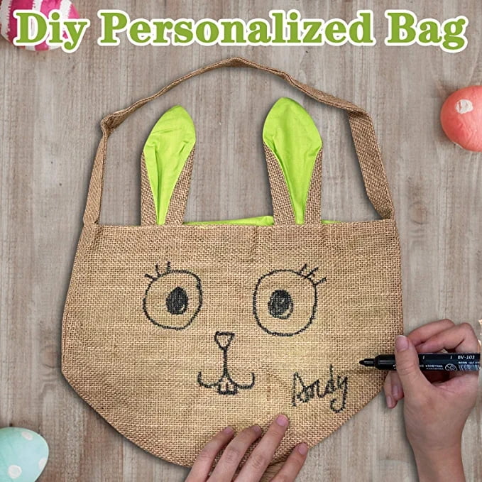 Jute easter bags sale