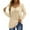 Beige, variant on Fall Tunic Tops For Womens Long Sleeve Shirt Blouse Tops Loose Fitting Casual V-Neck Pullover Sweatshirts