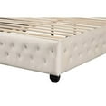 thumbnail image 5 of Sophia Crystal Tufted 4PC Queen Bedroom Set in Cream made with Wood, 5 of 30