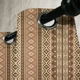 thumbnail image 3 of Ambesonne Oriental Grommet Curtain, Rhombuses, 50" x 72", Brown Pale Brown Beige, 3 of 6