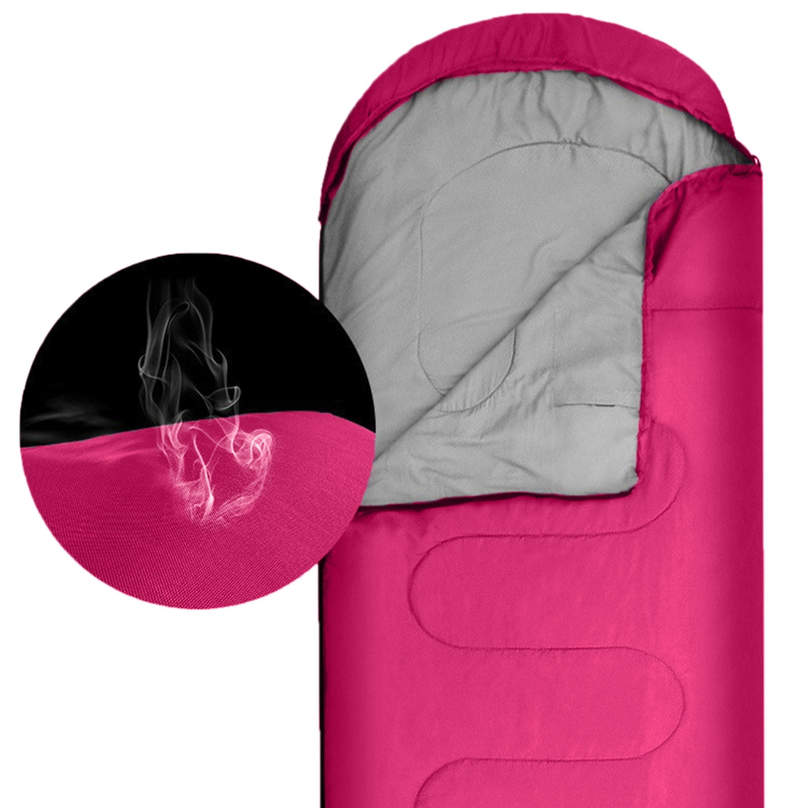 Deeceymbur Sleeping Bags Xl for Adults Men'S Large Wide Sleeping Bag for Camping, Backpacking, Warm and Cool Weather Outdoor Activities Hot Pink