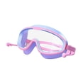 thumbnail image 1 of Gafas de natación para niños con tapones para los oídos, correa ajustable, accesorios de natación, gafas de natación portátiles de visión amplia, Púrpura y rosa, 1 of 8