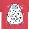 thumbnail image 3 of Instant Message - Yeti Lights Christmas - Toddler & Youth Short Sleeve Graphic T-Shirt, 3 of 6
