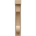 thumbnail image 2 of 3"W x 6"D x 18"H Thin Alma Rough Cedar Woodgrain TimberThane Corbel, Primed Tan, 2 of 6