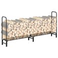 thumbnail image 2 of 8FT Heavy Duty Firewood Rack Stand – Durable Metal Log Holder with Fabric Mesh – Robust Firewood Storage for Fireplace, Fire Pits, Camping & Backyard – Weatherproof, Space-Saving – Size: 8FT, 2 of 8