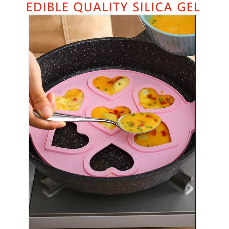 Non Stick Flipping Pancake Maker Silicone Mold Breakfast Omelette Mould 3  Shape