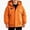 Orange, variant on NORO ARK Kids Coat Hooded Quilted Winter Jacket (5-15 Years) Warm Polyester Coat Orange Size 9